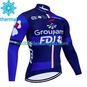 Radtrikot Winter Thermal Fleece Fdj Groupama 2023